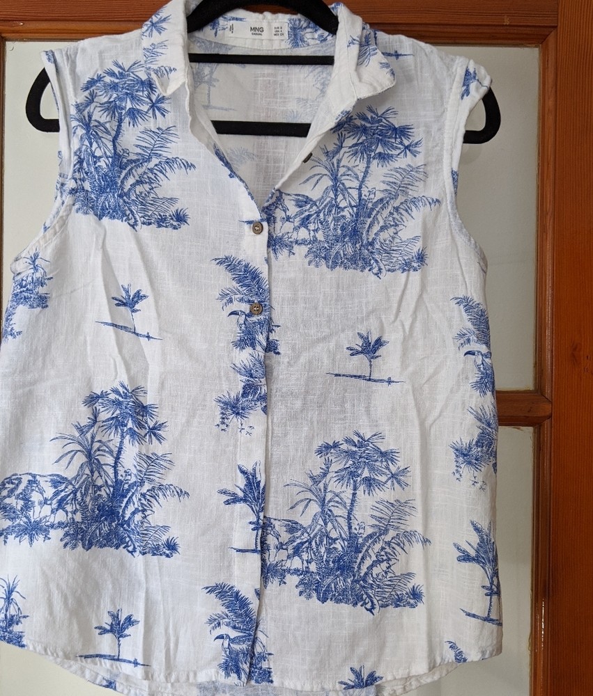Mango sleeveless top